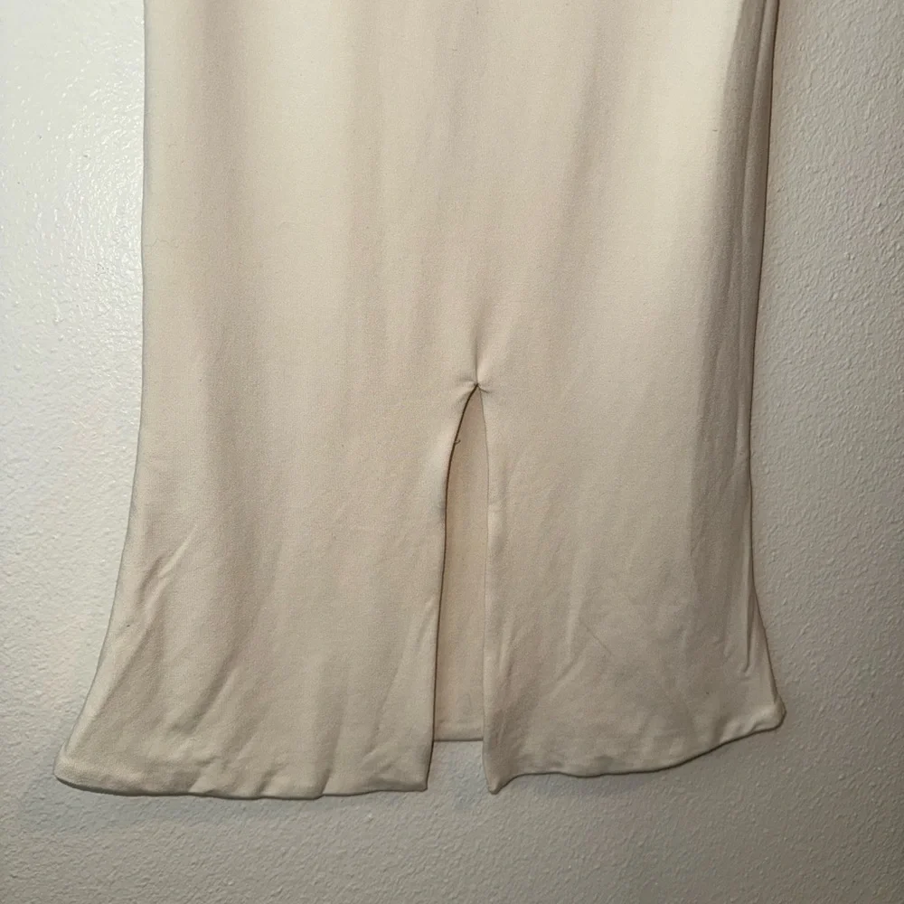 Oh Polly! Square neck midi dress in Ivory size 2 - Picture 7 of 8